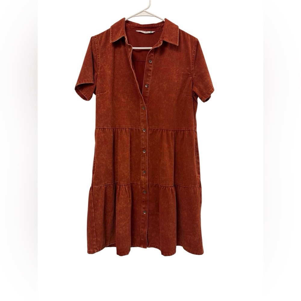 Given Kale 100% Cotton Button Up Dress - Picture 10 of 10